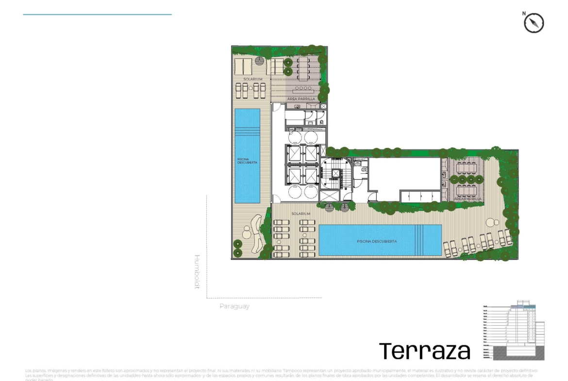 Paraguay y Humboldt  * 1º 4 – Suite DX – 2 amb. con amenities