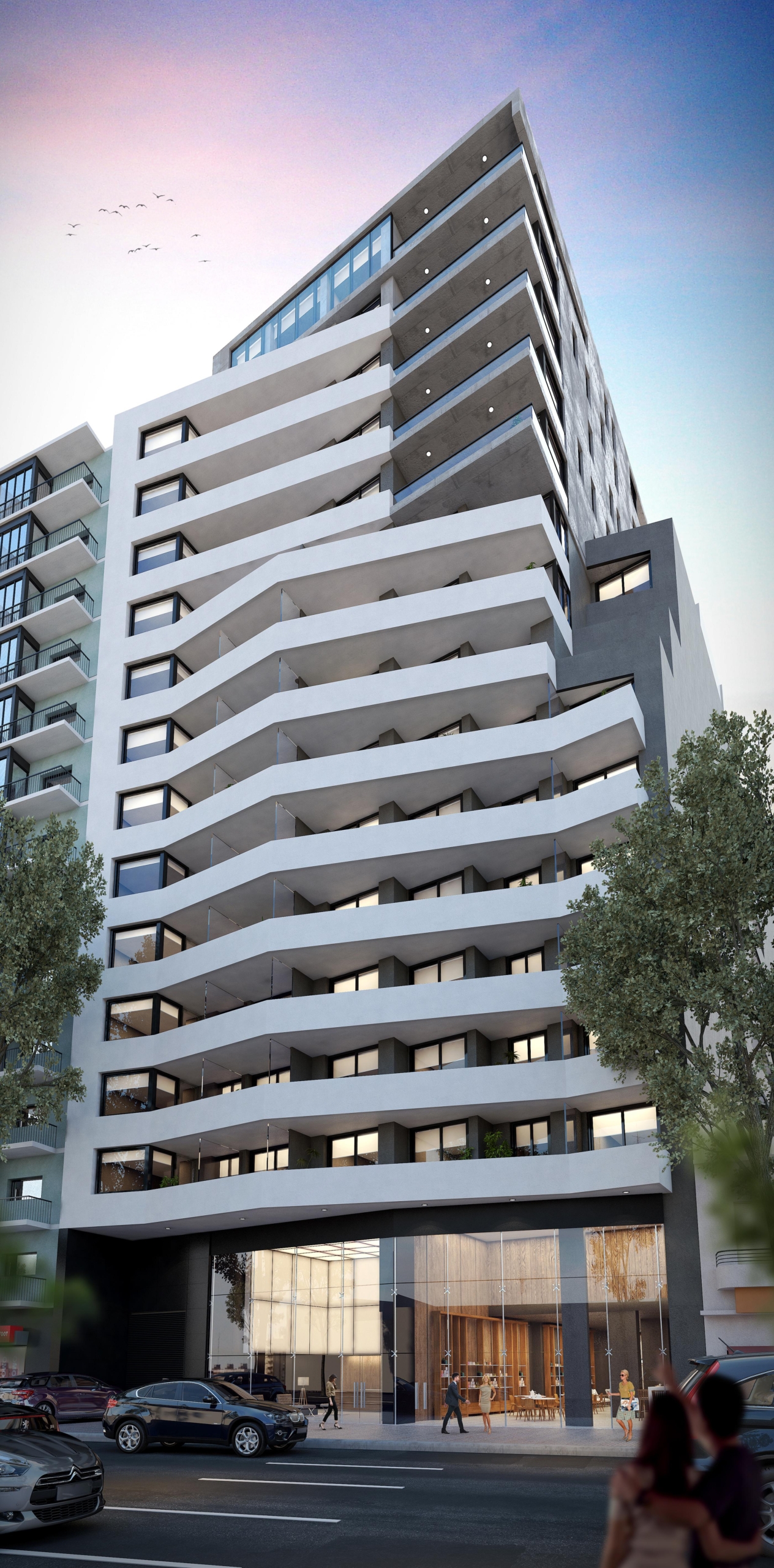 Av. Córdoba 4340 * – Torre 1 – 13º 1 – Depto. 3 amb. – Sup. 74.02 m2.  Valor m2: USD 3.273