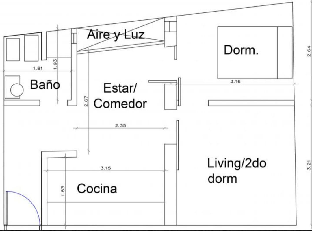 Juncal 2950 # – PB – Interno – PH 2 amb. en Venta – Sup. total: 42m²