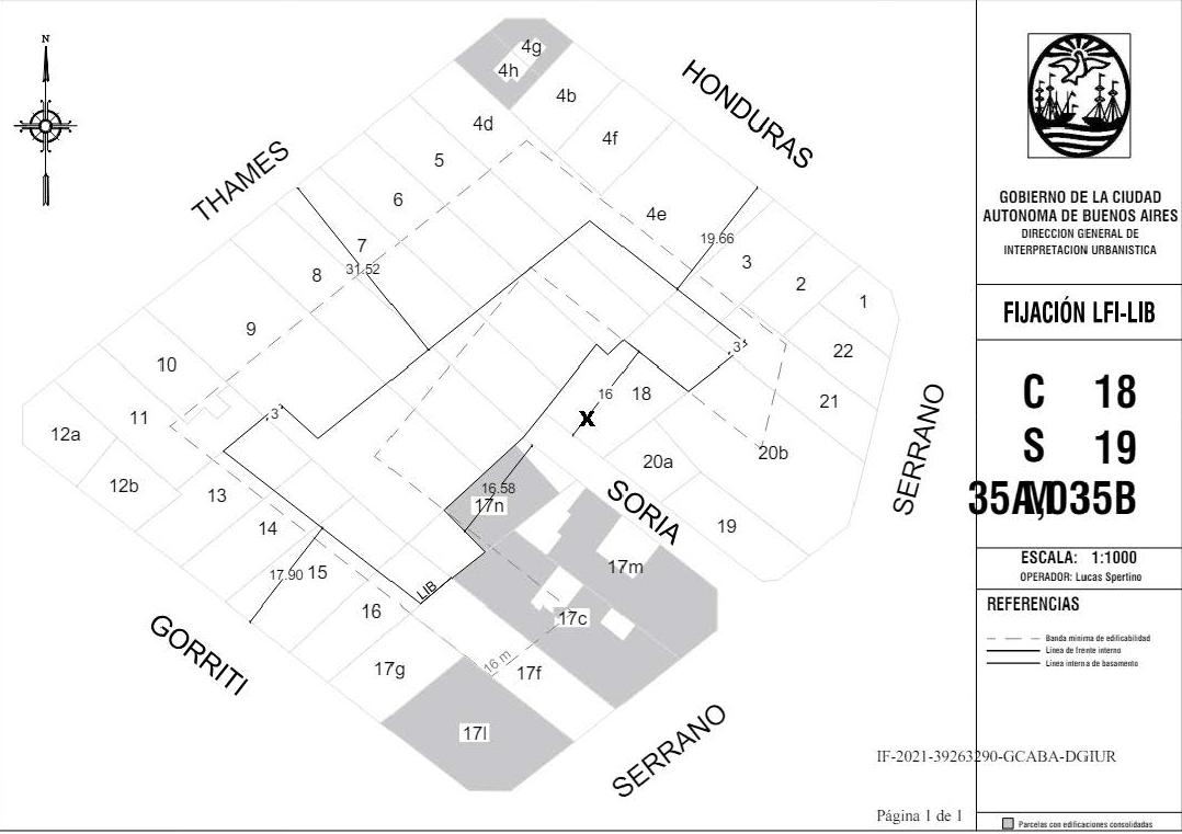 Soria 5033 @ Terreno en Palermo Soho – Incidencia 642