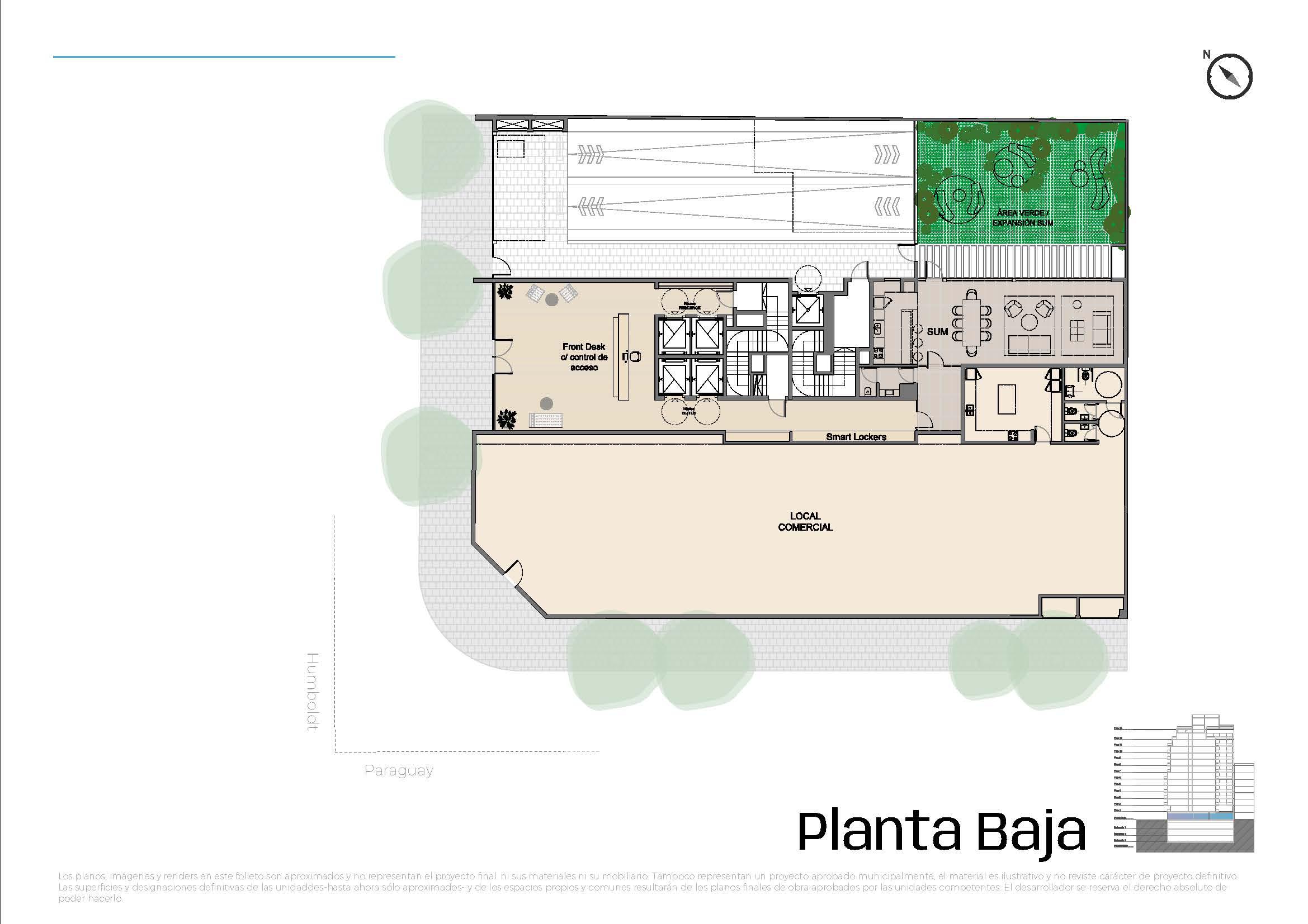 Paraguay y Humboldt  * 1º 4 – Suite DX – 2 amb. con amenities